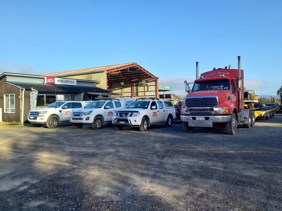 House Transporters yard and fleet at Paengaroa