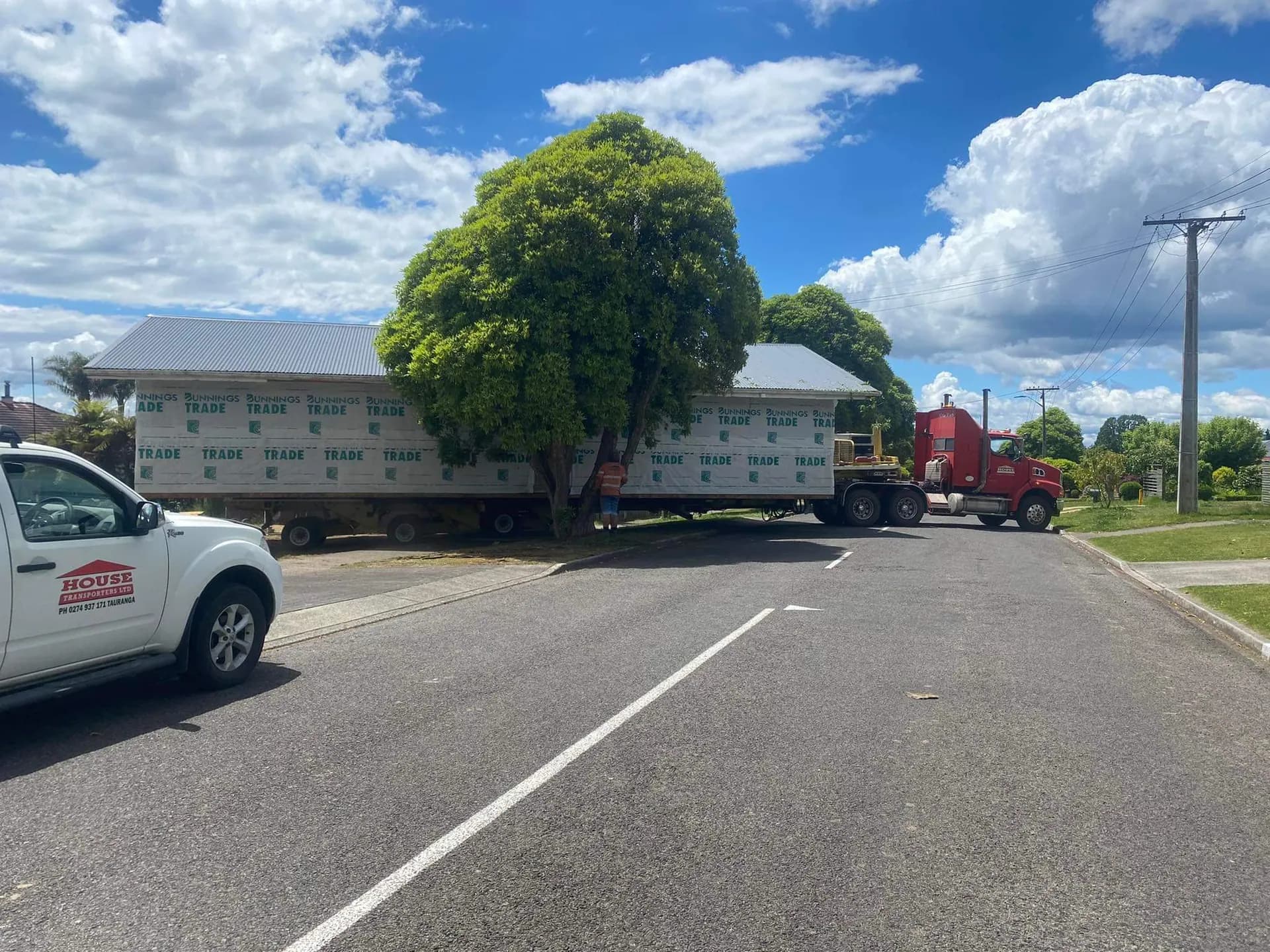 Tight residential turn