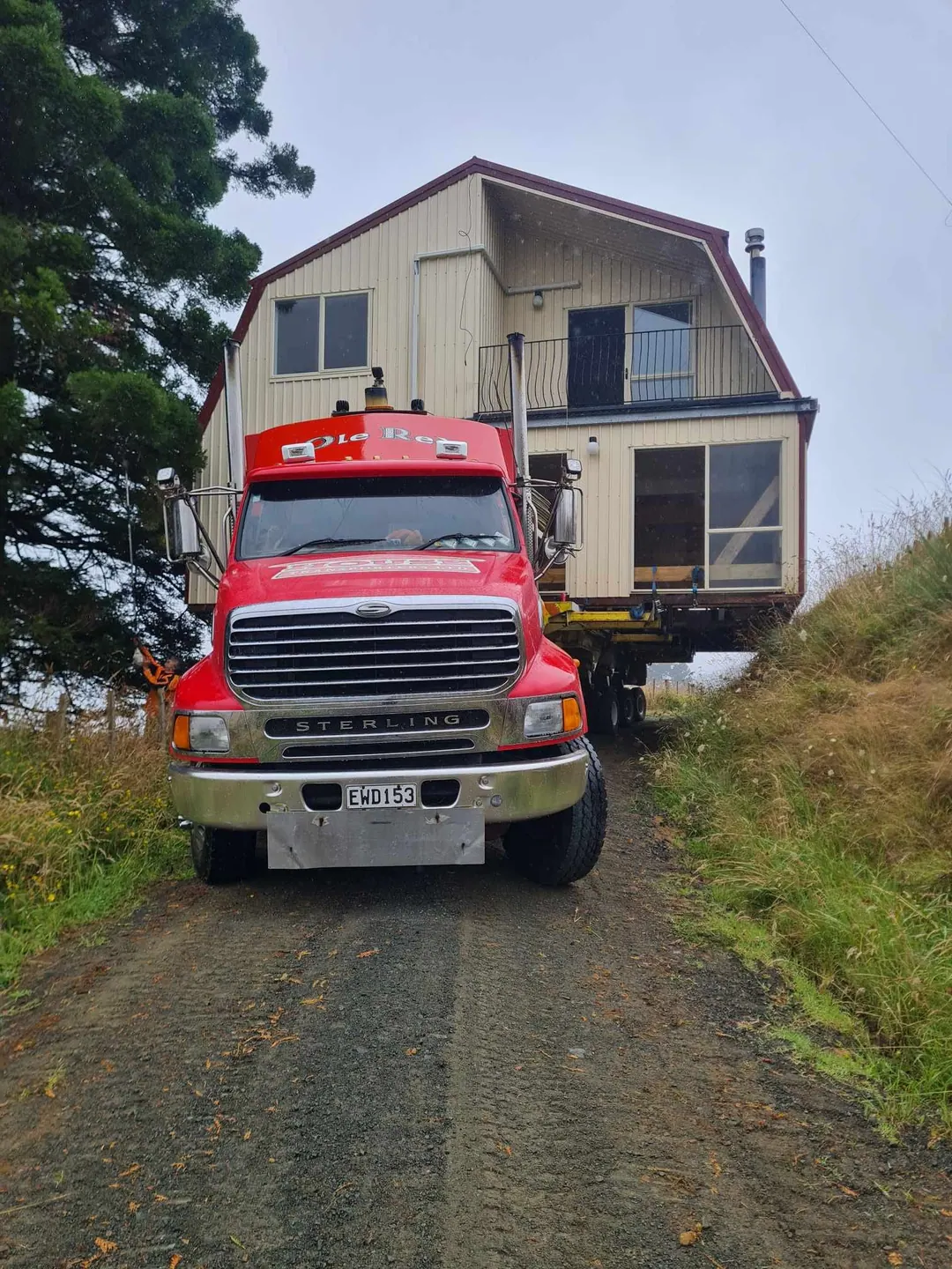 On-site rural house shift across farm paddocks without entering public roads